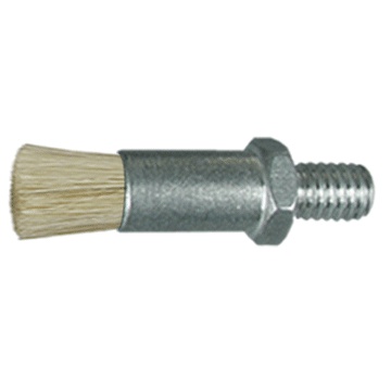 1/4" Diameter Body, Horse Hair Fill,  .033" Orifice, Male Thread, Flow Thru Brush