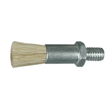 3/8" Diameter Body, Horse Hair Fill, .063" Orifice, Male Thread, Flow Thru Brush